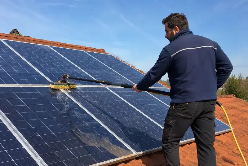 Nettoyage et entretien de panneaux solaires à Teyssode